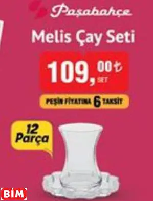 PAŞABAHÇE MELİS ÇAY SETİ